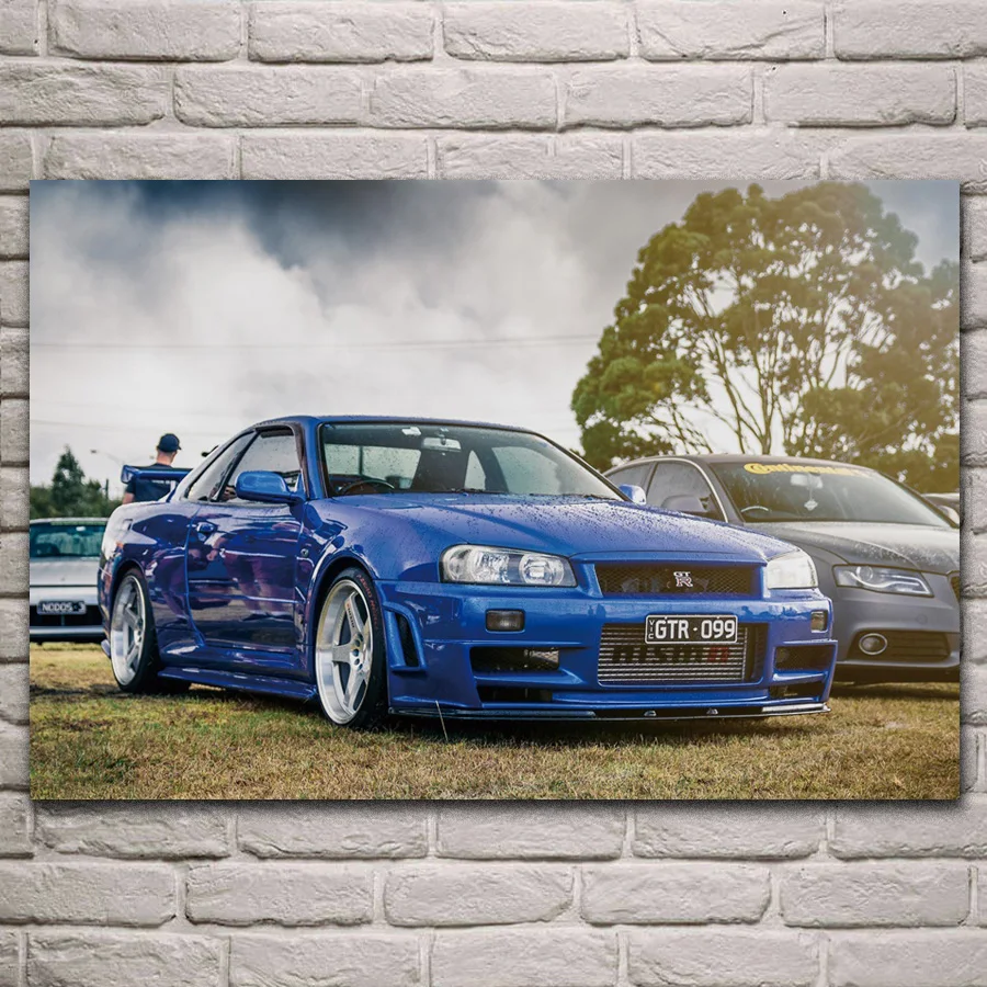 Классический тюнинг skyline R34 R32 supercar спортивный автомобиль декор для гостиной