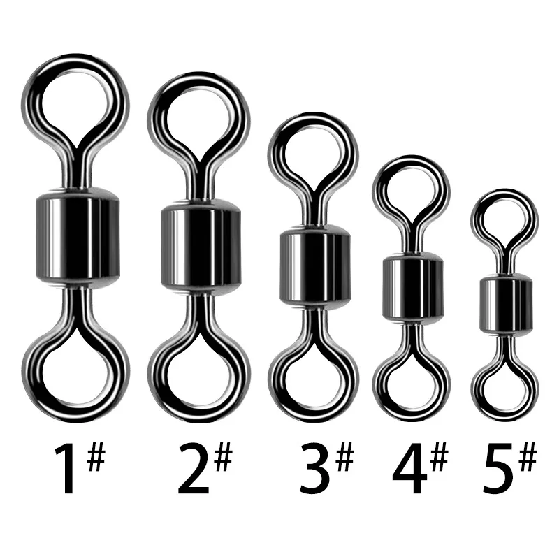 

20PCS fishing drum bearing rolling rotary solid ring baits fishing fittings fishing tool connector