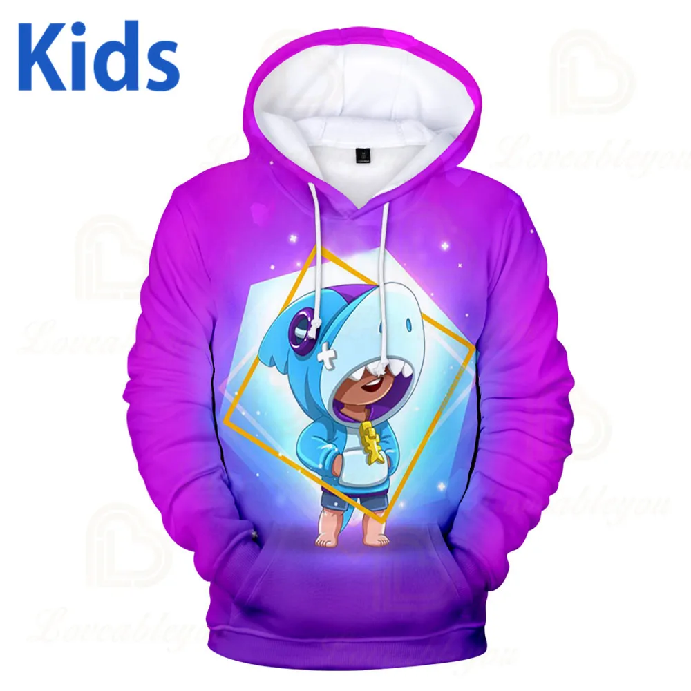 

Star Game Kawaii Cosplay Leon Spike Poco Children's Hoodie Sweatshirt 3 To 14 Years Kids Hoody Boys Girls Outwear Clothing