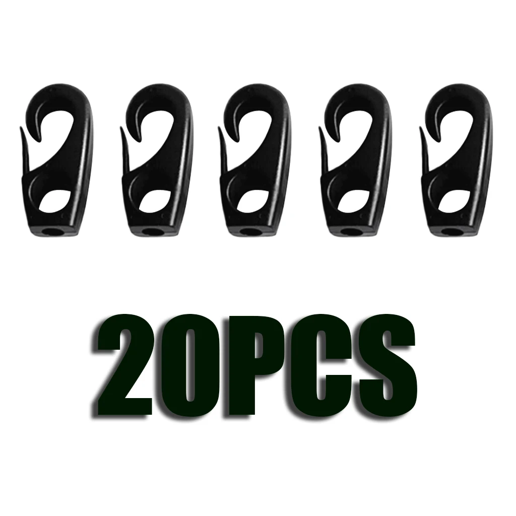 20 шт. 7 мм эластичный ударный шнур банджи веревка крючок для Каяка весло поводок