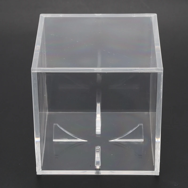 Хг акрил 9 дюймов бейсбольная коробка дисплей гольф теннисный мяч прозрачный