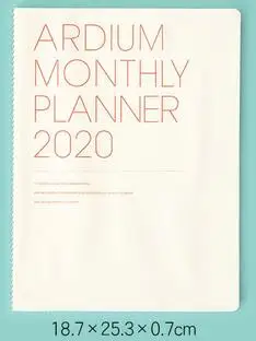 B Sweet Flower Monthly Planner Agenda Book 25.3*18.7cm 64P Colorful Month Plan Book Free Shipping - Цвет: B