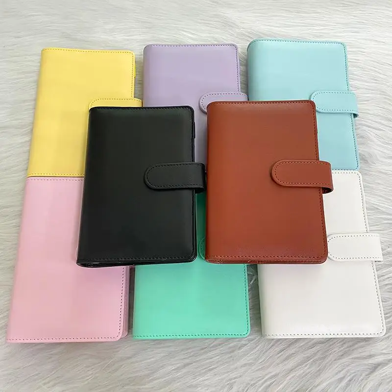 

A6 Binder Cover Waterproof Leather Binder Notepads Shell Loose-leaf Hand Ledger Diary Stationery Cover Gifts Office Supplies