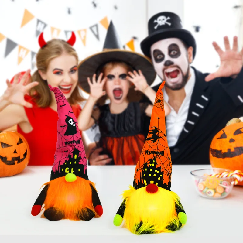 

Tofok New Halloween Decoration Doll Sitting Posture Faceless Doll Halloween Dwarf Creative Halloween Gift Home Decoration