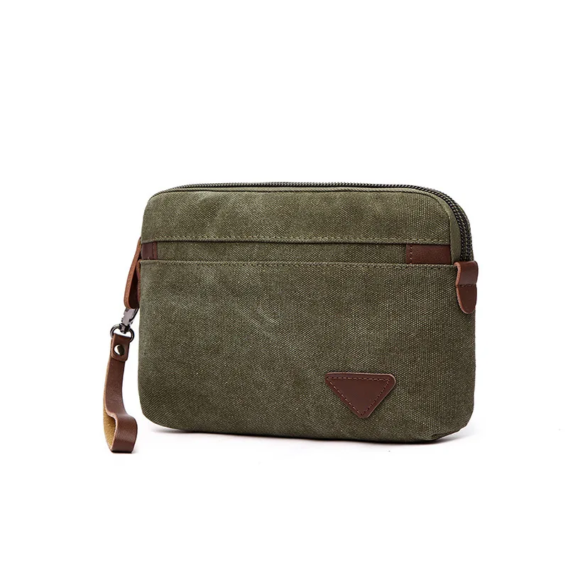 

New style men's wallet long wallet canvas high quality multifunctional men's handbag mobile phone bag large capacity clutch