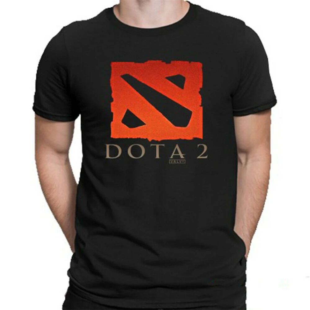 DOTA 2 Мужская черная футболка с логотипом мужская и женская размера S M L XL 2XL 3XL новый