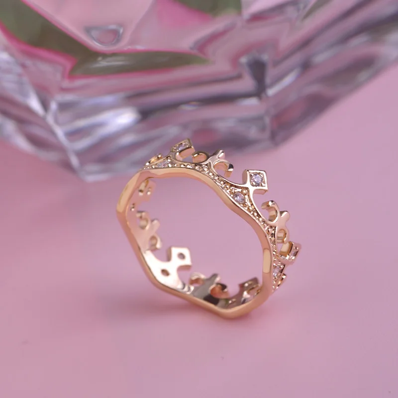 MECHOSEN летнее ювелирное изделие корона кольца для мужчин и женщин ажурная медь