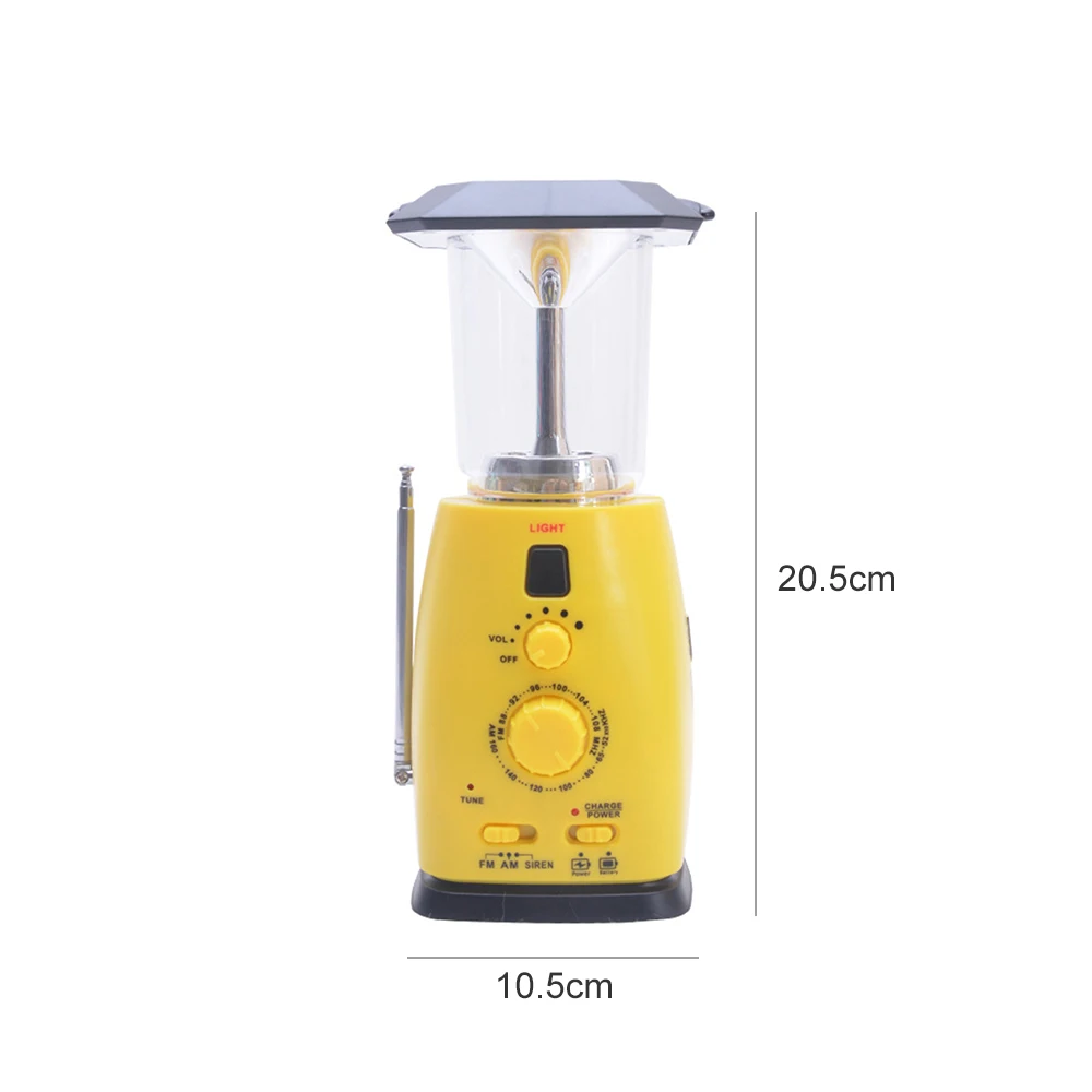 Солнечный Мощность аварийный светильник Портативный фонари вспышки динамо