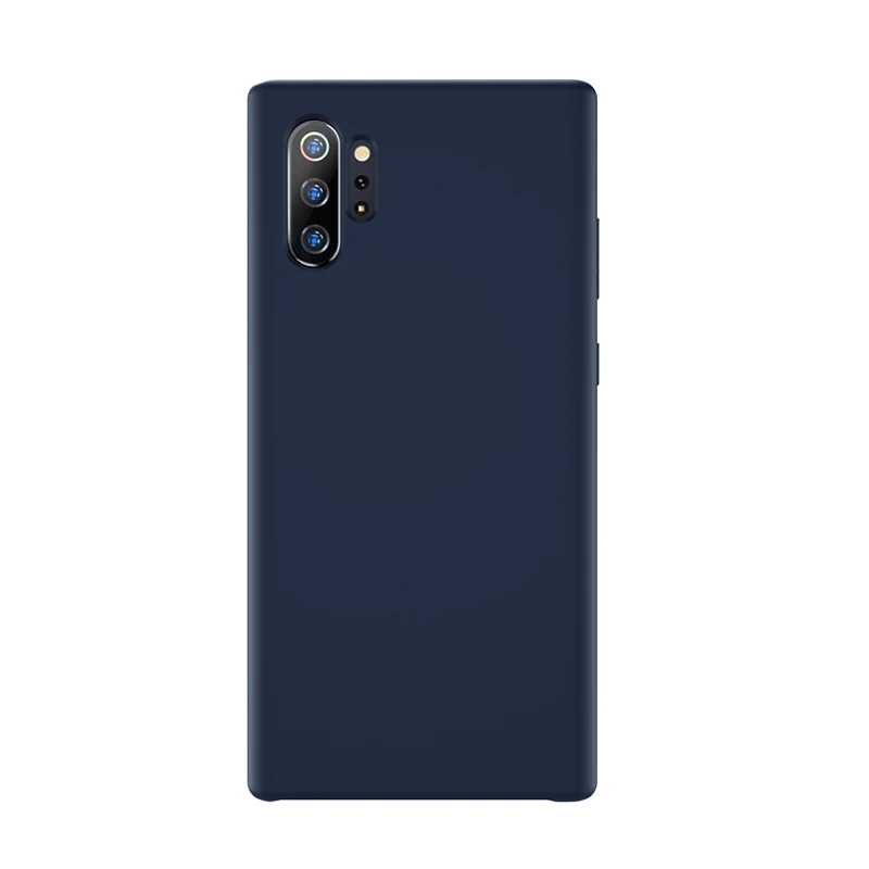 Темно-синий Чехол для samsung Note 10 Plus, силиконовый мягкий чехол на заднюю панель для samsung Galaxy S8, S9, S10 Plus, S10e, Note 10 Plus, 5G, 8, 9, чехол - Цвет: Темно-синий