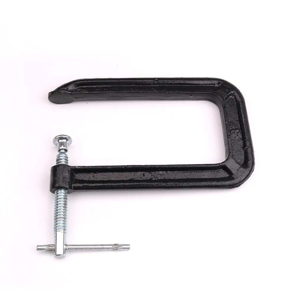 

Classical Guitar Bridge Clamp Cast Steel Deep Throat C-Clamp Repair Luthier Tool Piano Box Panel Fixing Clip Making Repairing