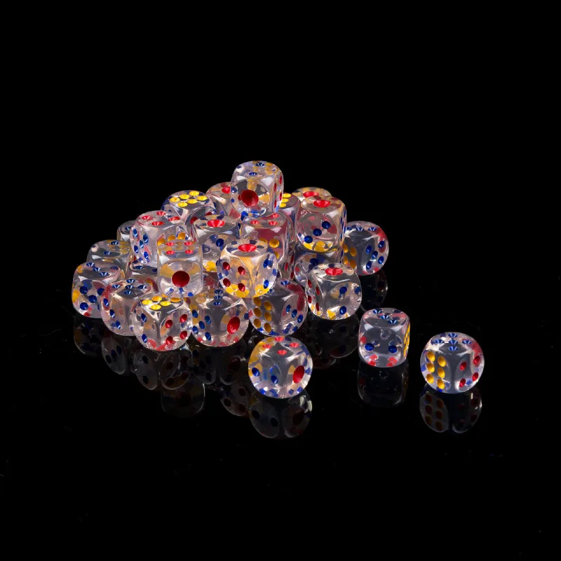 5 шт./компл. высокого качества Кристальные кости прозрачные акриловые бар КТВ