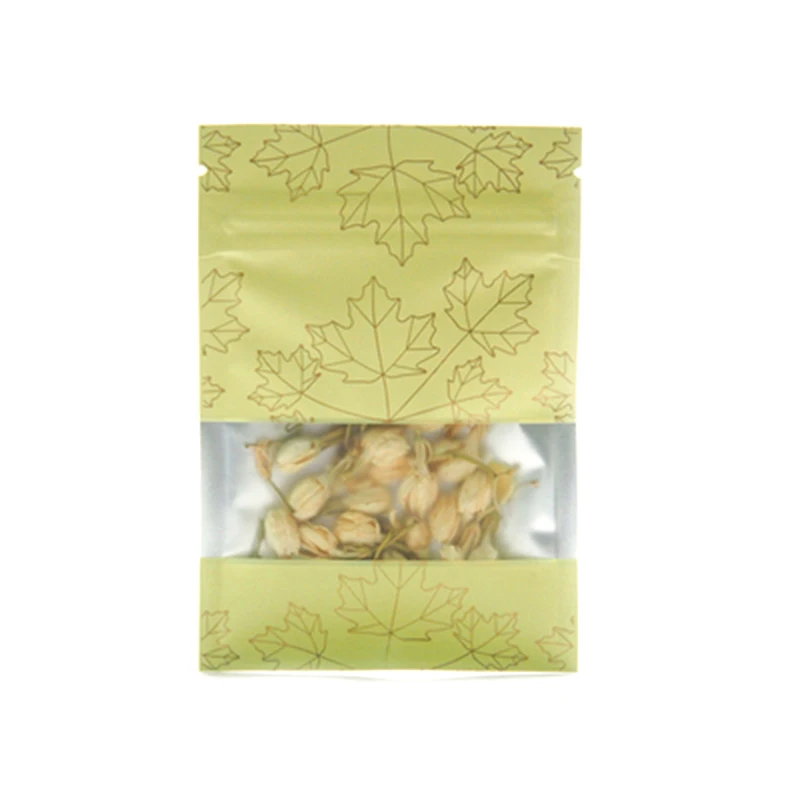 

HARDIRON Color Aluminum Foil With Window Zipper Bag Flat Snack Storage Packaging Bag Recycled Sealed Bag