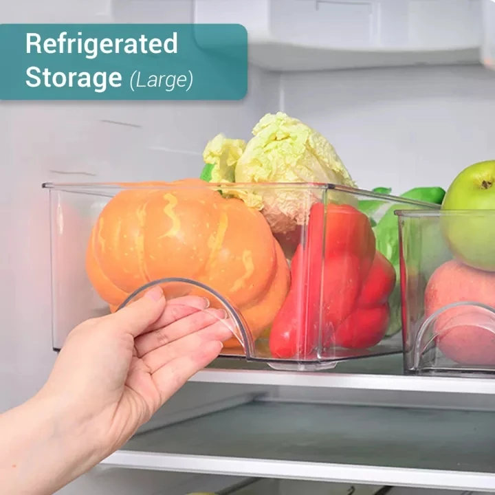

Refrigerator Fresh-Keeping Box Drawer Type Plastic Fruit and Vegetable Storage Box for Pantry Countertop Cabinet GHS99