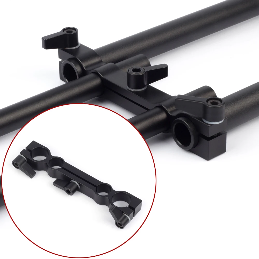 

19mm 15mm Rod Clamp Adapter Adaptor Bridge Rail Block fr LWS Studio Support System DSLR Rig Film Camera Follow Focus Matte Box