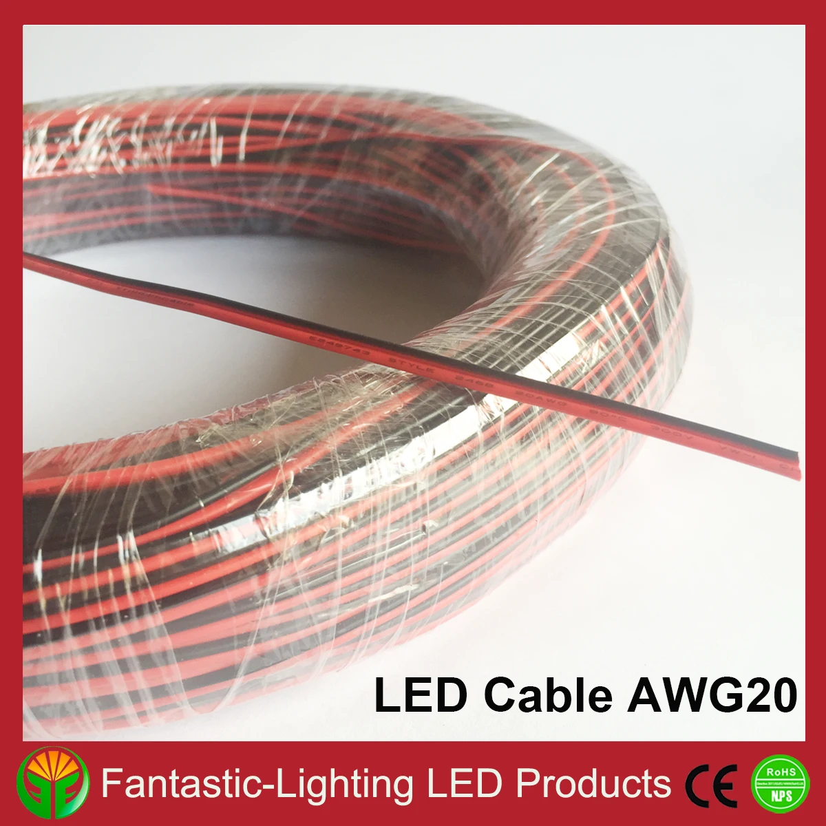 Красный и черный провода 100 м/лот Бесплатная доставка 2 контактный AWG20 удлинитель