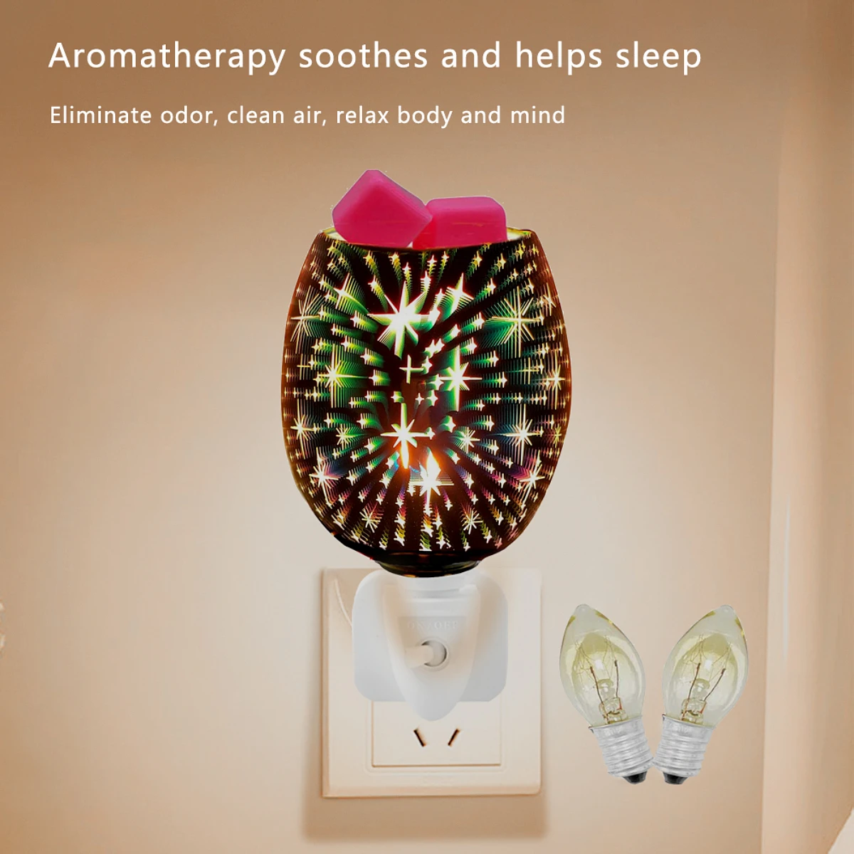 Стеклянная электрическая горелка для расплава воска 3D Заглушка