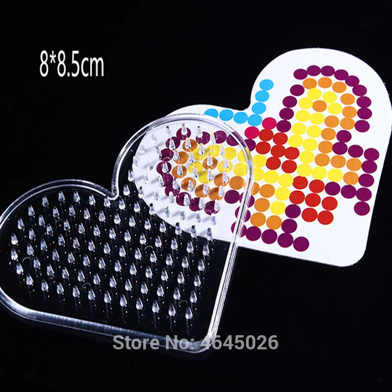 

10pcs DIY Pegboards Perle Hama 5mm Perler Ironing Beads Peg Boards Animal Pattern Girls Gift Kids Educational toys for Children