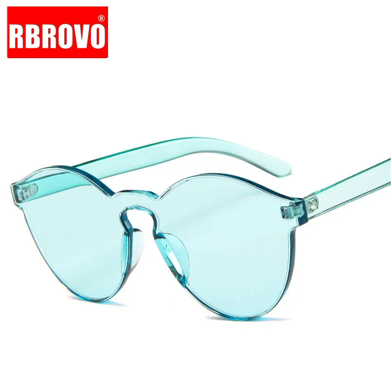 RBROVO 2021 Cateye Солнцезащитные очки женские круглые брендовые дизайнерские для