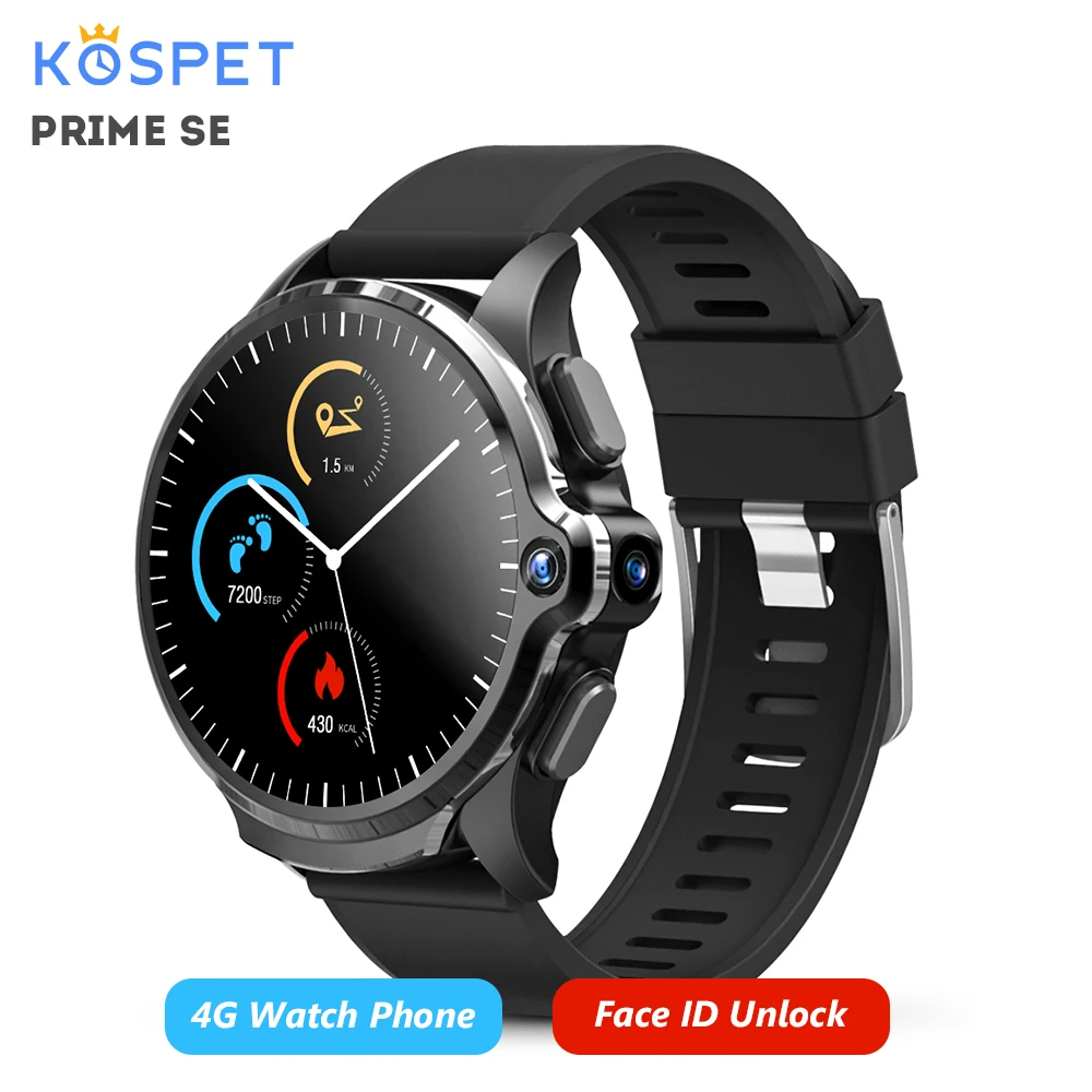 Смарт часы KOSPET Prime SE 4G Android водонепроницаемые Bluetooth умные монитор сердечного ритма