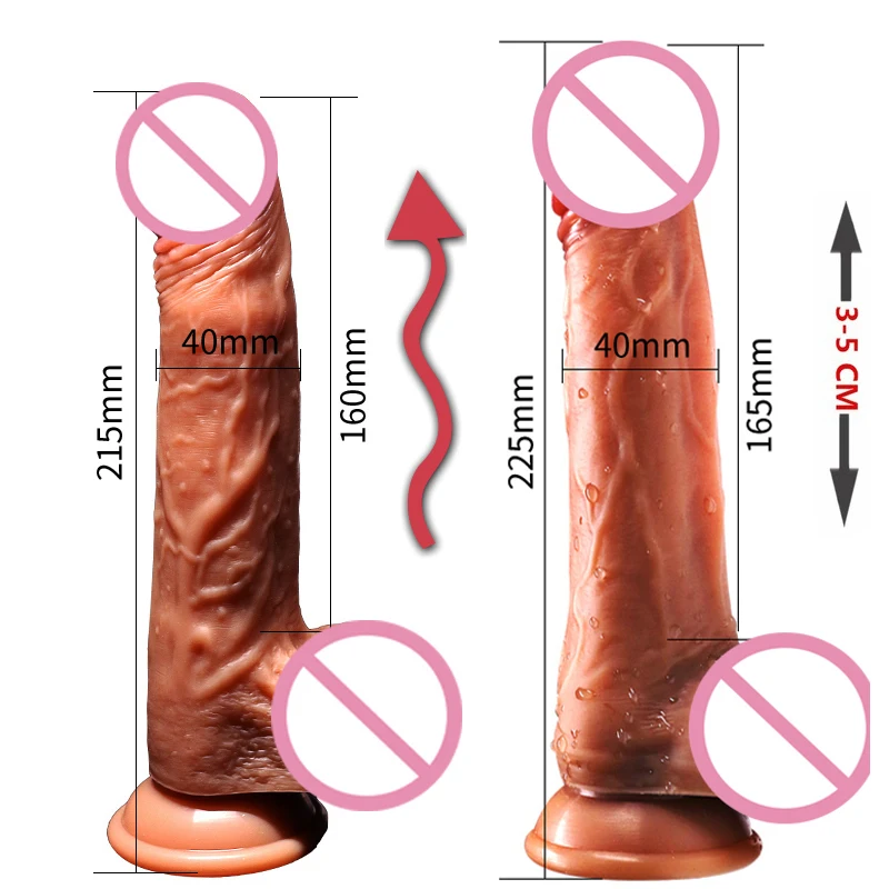 Электрический большой фаллоимитатор пенис вибратор телескопическая