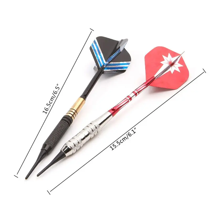 3 шт. 18 г стальной безопасный Дарт с мягким наконечником для занятий спортом в