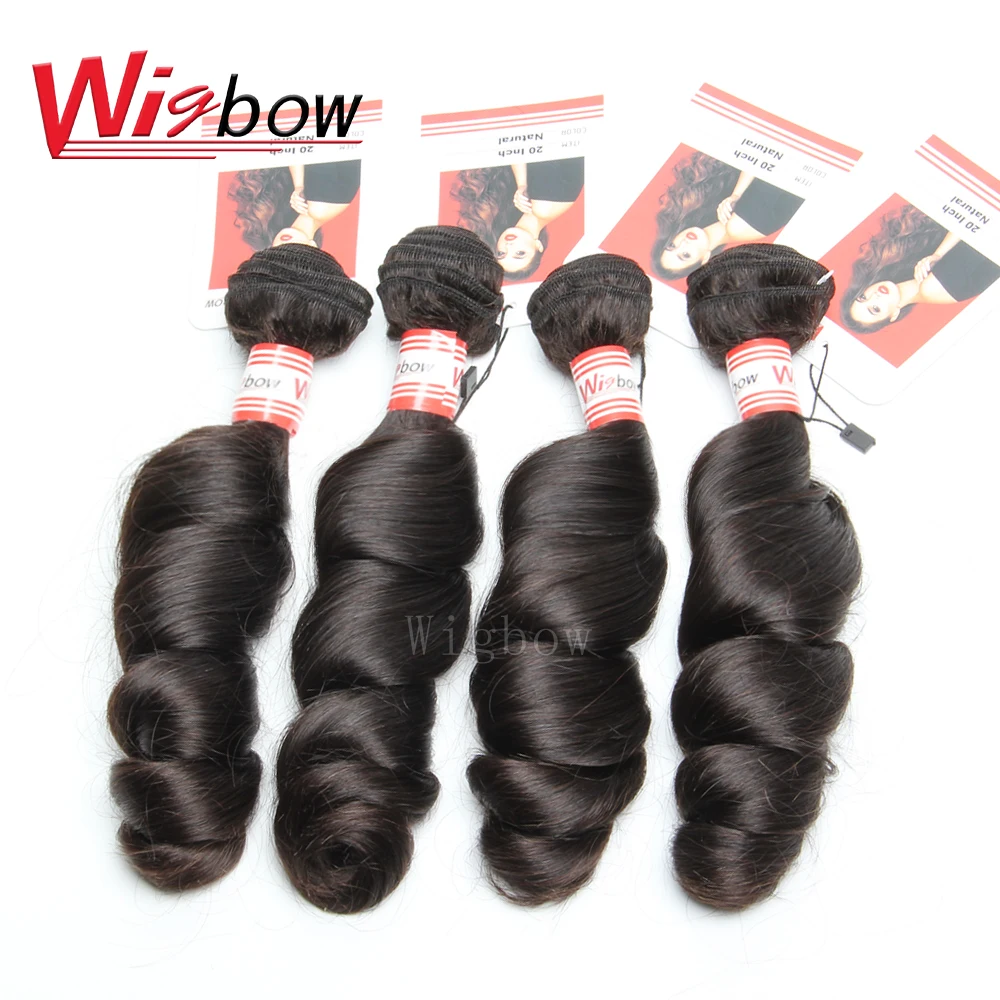 Волосы Wigbow OneCut волнистые перуанские волосы пучки 100% человеческих волос пучок 3/4