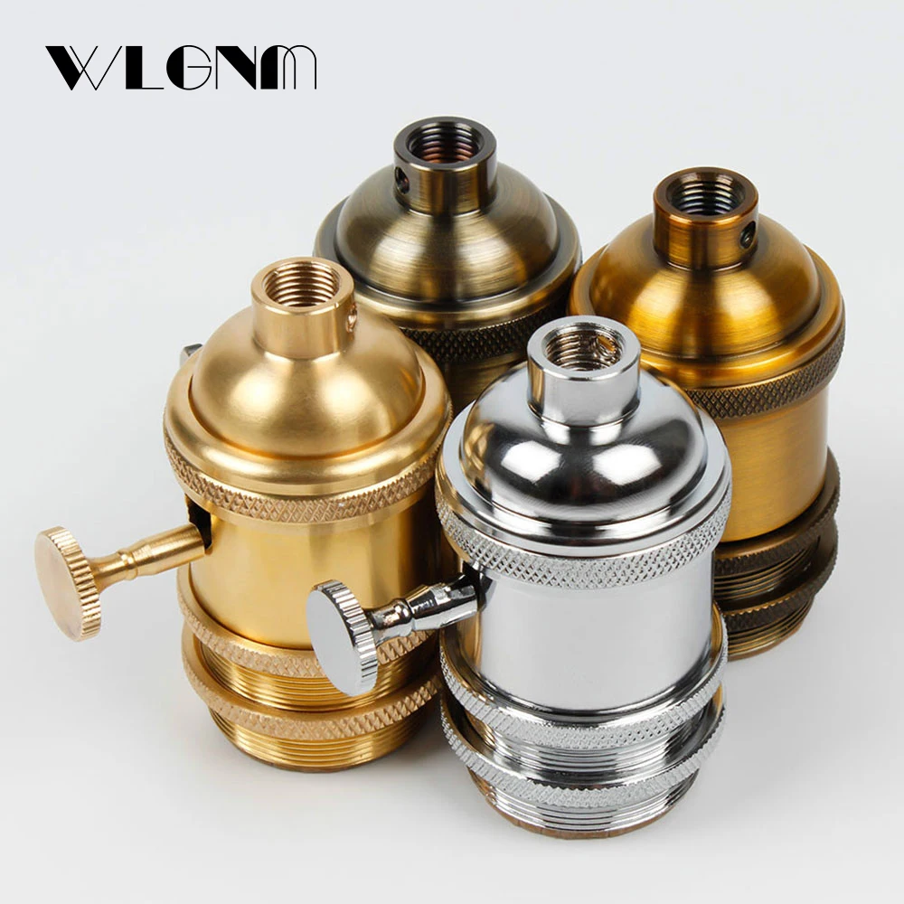 

Основание для лампы E27, держатель промышленного лампа, винтовой патрон для лампы, алюминиевые Ретро подвесные фитинги, блеск, держатели для ...