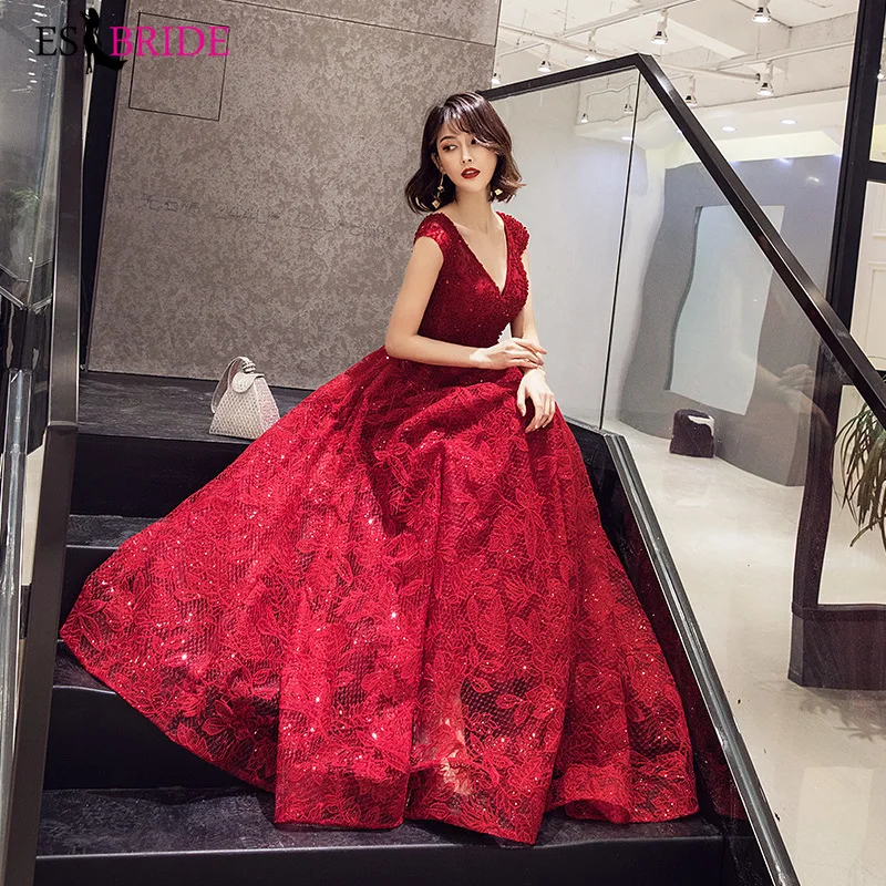 

Dress for Toast Bride 2020 Spring and Summer Red New Style Wedding Back Atmosphere Banquet Temperament Long Skirt Women