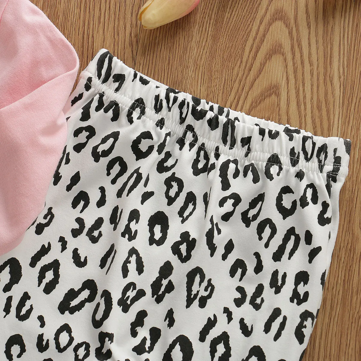 

2PCS Toddler Baby Girl 6M-4T Winter Clothes Rabbit Hoodie Tops Leopard Pants Outfits