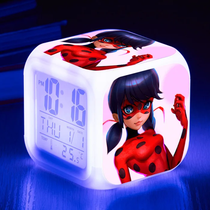 4 Girls Boys Toy Kids Alarm Clock wekker digital Alarm clock Animation Alarm clock wake up light reveil table reloj despertador - Цвет: 4