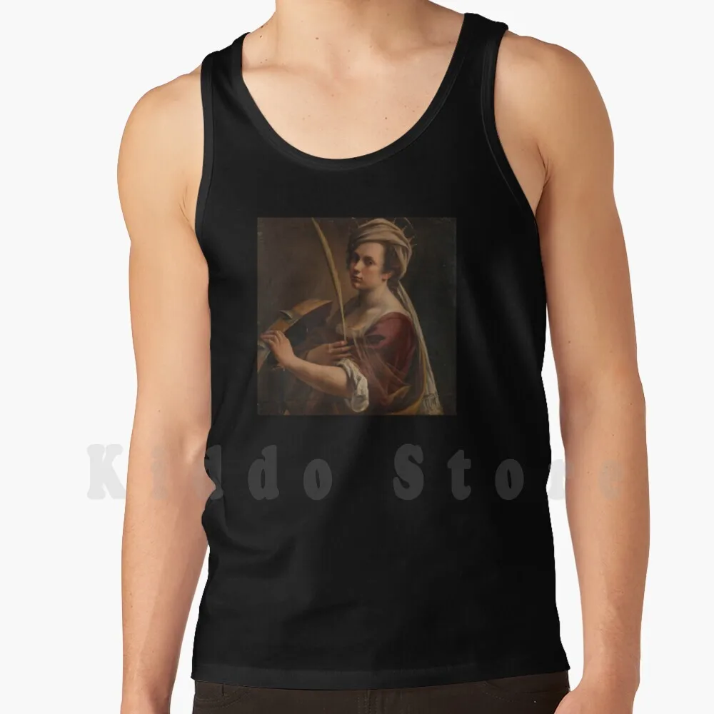 

Self-Portrait As Saint Catherine Of Alexandria By Artemisia Gentileschi Tank Tops Vest Sleeveless Artemisia