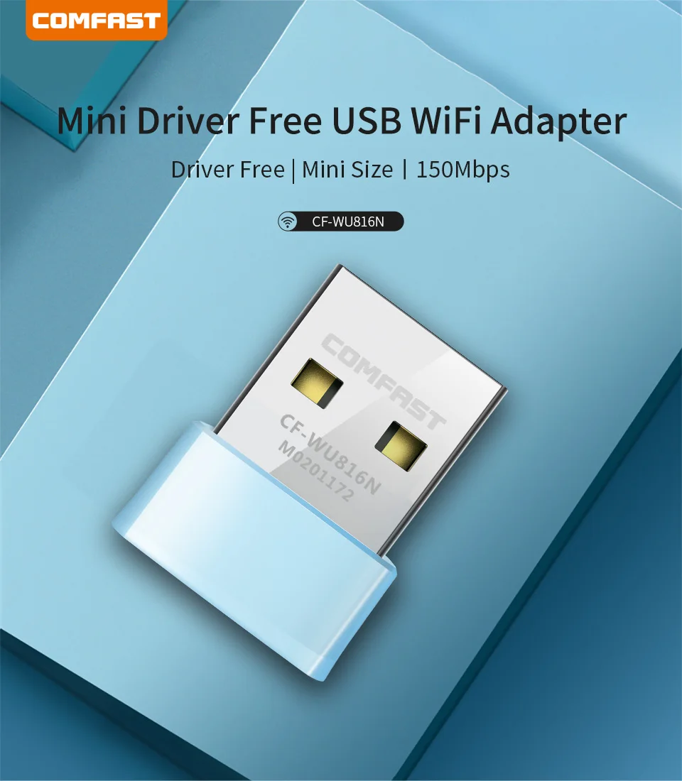 COMFAST CF-WU816N 150 Мбит/с 2 4 г Бесплатная драйвер мини USB Беспроводной Вай-Фай адаптер 2dBi