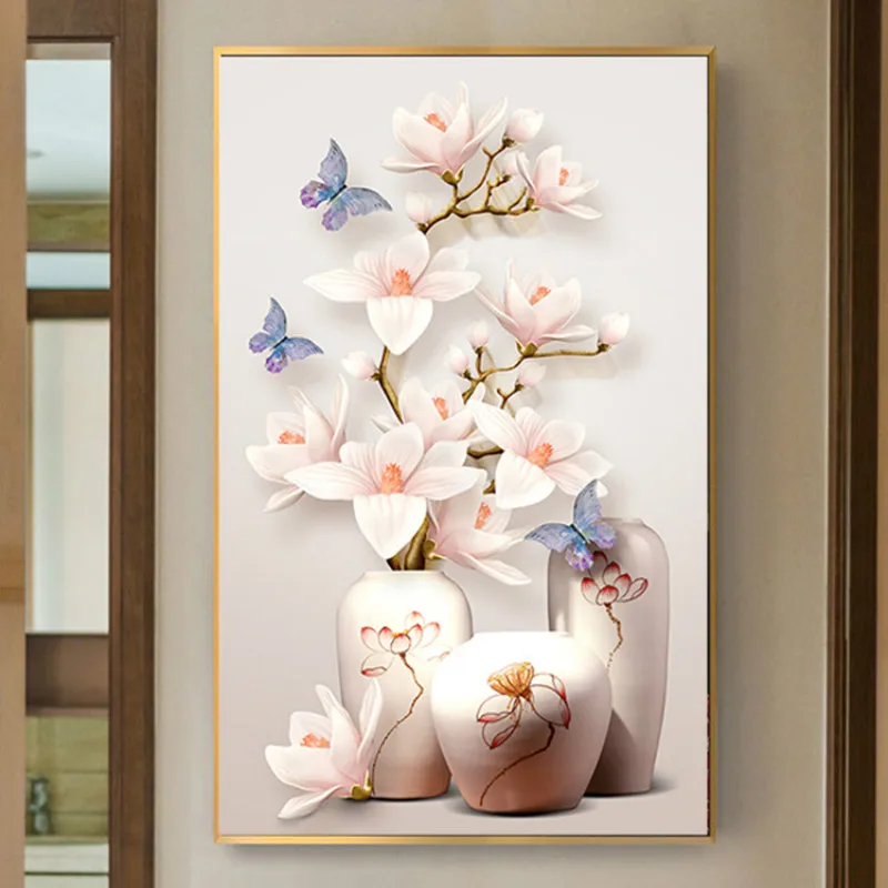 Алмазная живопись орхидеей 50*80 см цветок в вазе DIY частичная или полная вышивка