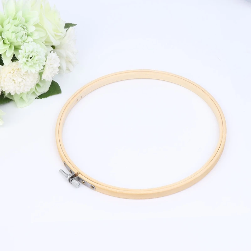13-34cm Bamboo Wooden Cross Stitch Machine Embroidery Hoop Ring Sewing Craft DIY Z07 Drop Shipping | Дом и сад