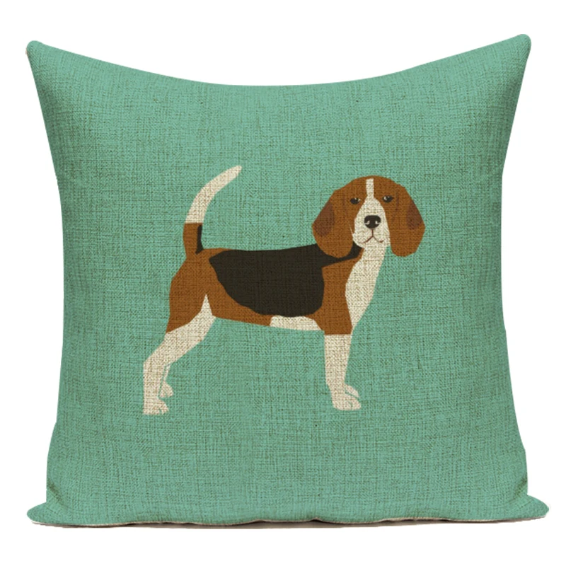 Милый Животные тросточка полиэстер декоративные подушки Чехол квадратный Cojines