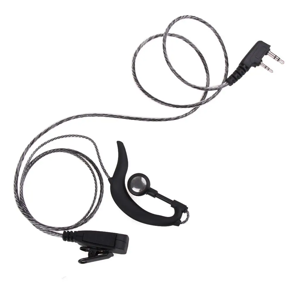1m K Тип штекер 2 Pin гарнитура проводные наушники с микрофоном PTT для BAOFENG KENWOOD