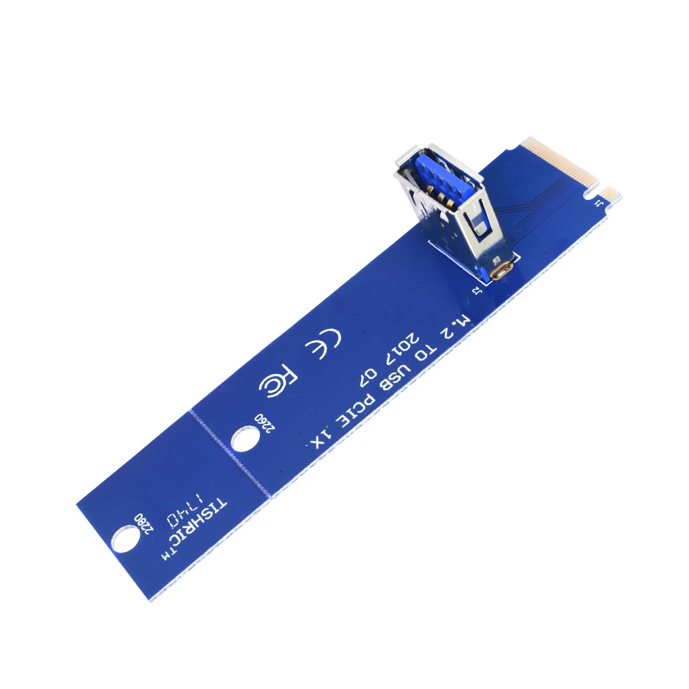 Адаптер TISHRIC NGFF M.2 для USB 3 0 карта M2 M Key USB3.0 PCIe PCI E расширения майнинга|Компьютерные
