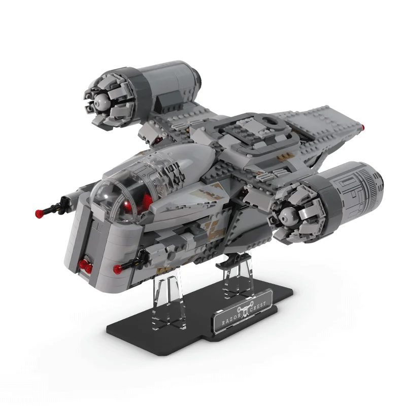 

Acrylic Display Stand for Star Space Series Moc 75292 Razor model,DIY Decoration For Children's Toy,Kids Gifts