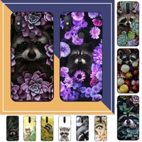 yinuoda raccoon fox animal flower phone case for redmi note 8 7 9 4 6 pro max t x 5a 3 10 lite pro