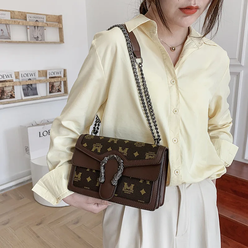 

Retro Square Mini Handbags for Women 2021 Designer Luxury Black Pu Leather Top Quality One Shoulder Crossbody Bag Female Bolsos