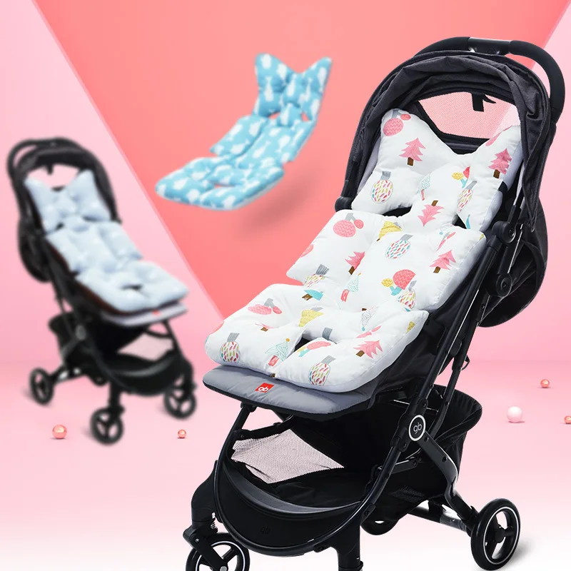 

Universal baby stroller seat thickened baby stroller baby stroller high chair seat trolley soft baby stroller cushion thickened