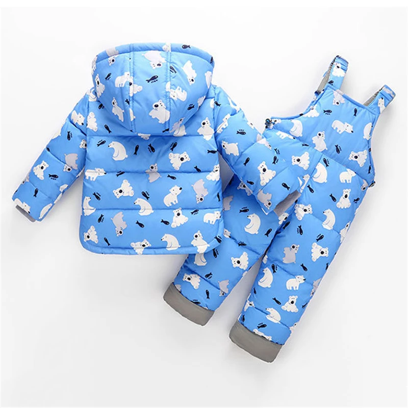 Модный зимний комплект детской одежды русские лыжные костюмы для маленьких