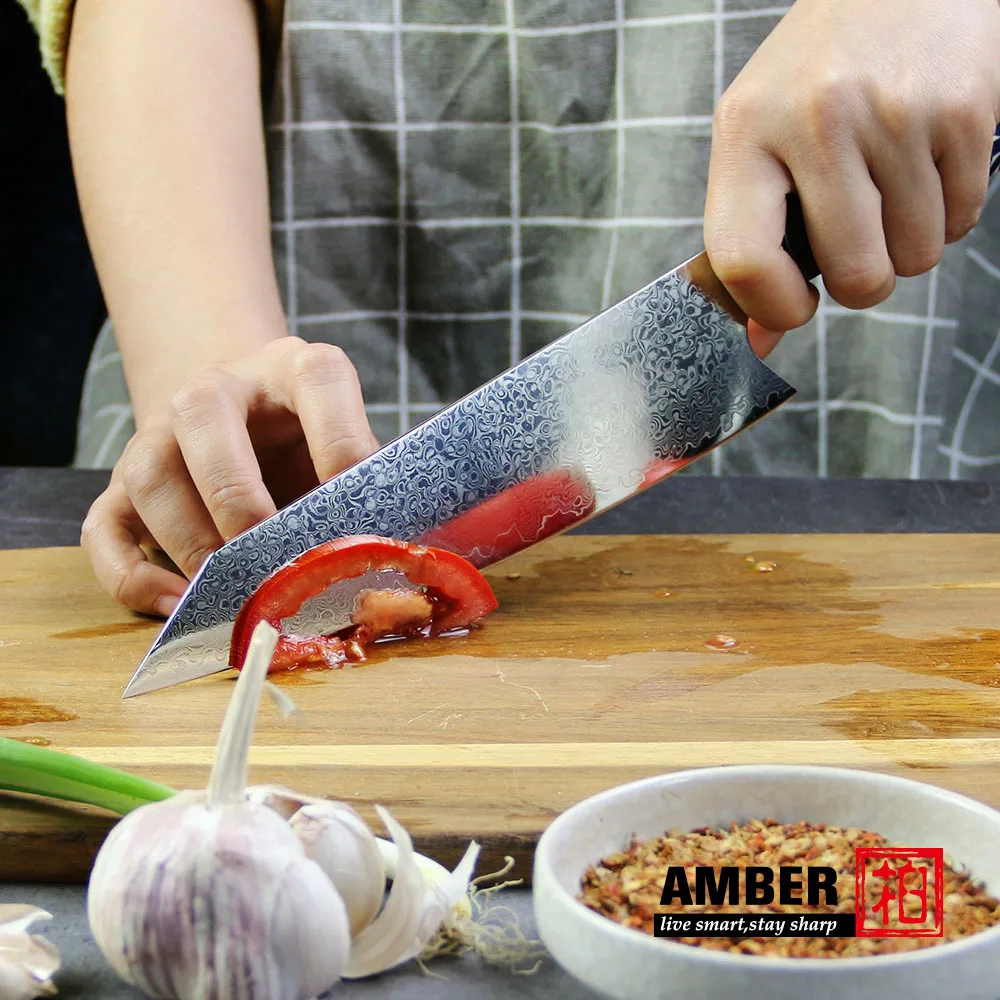 67 слоев дамасский нож ручной VG10 устойчивый шеф-повара с деревянной ручкой из