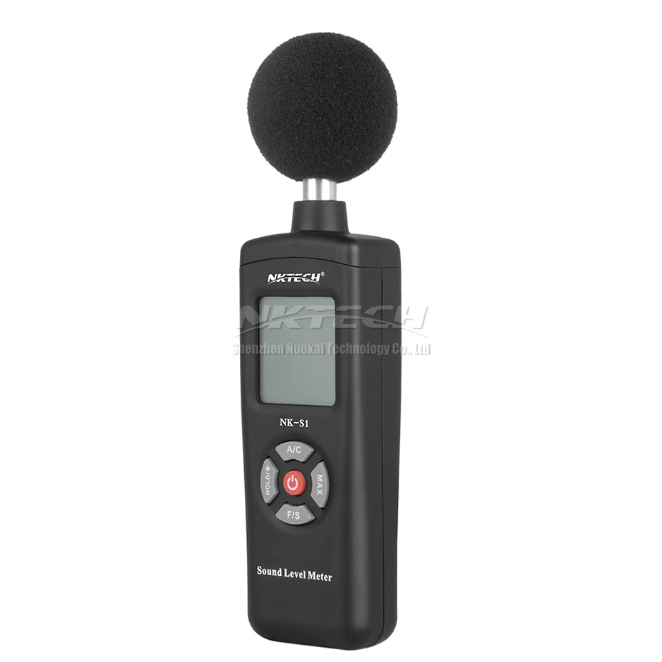 Nktech NK S1 цифровой ЖК дисплей шумомер Шум уровень 30 130dB частота 31.5 Гц ~ 8 кГц Тесты