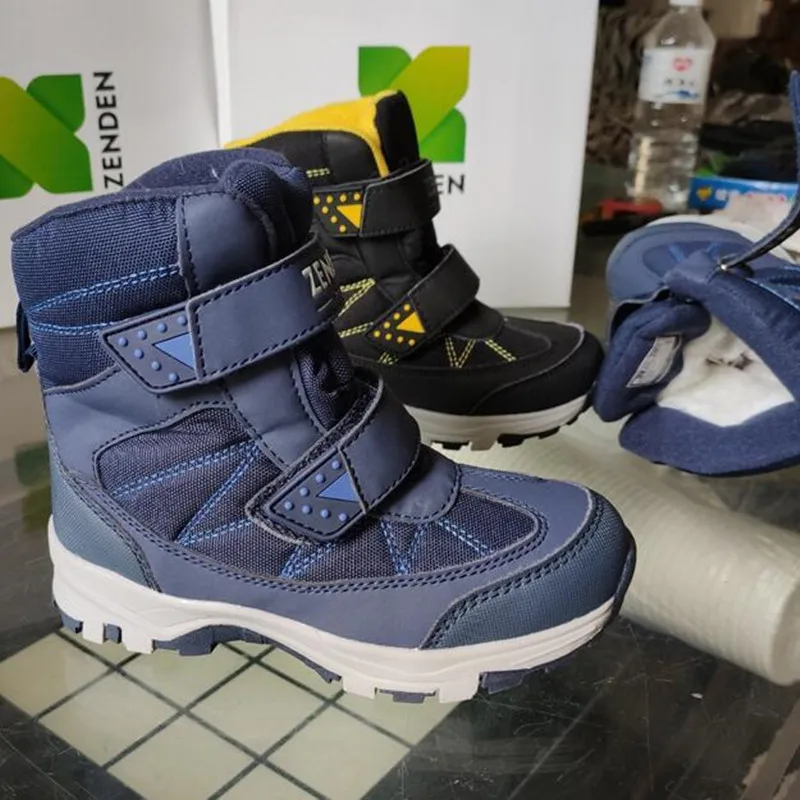 Зимние ботинки для мальчиков уличные Теплые водонепроницаемые Нескользящие