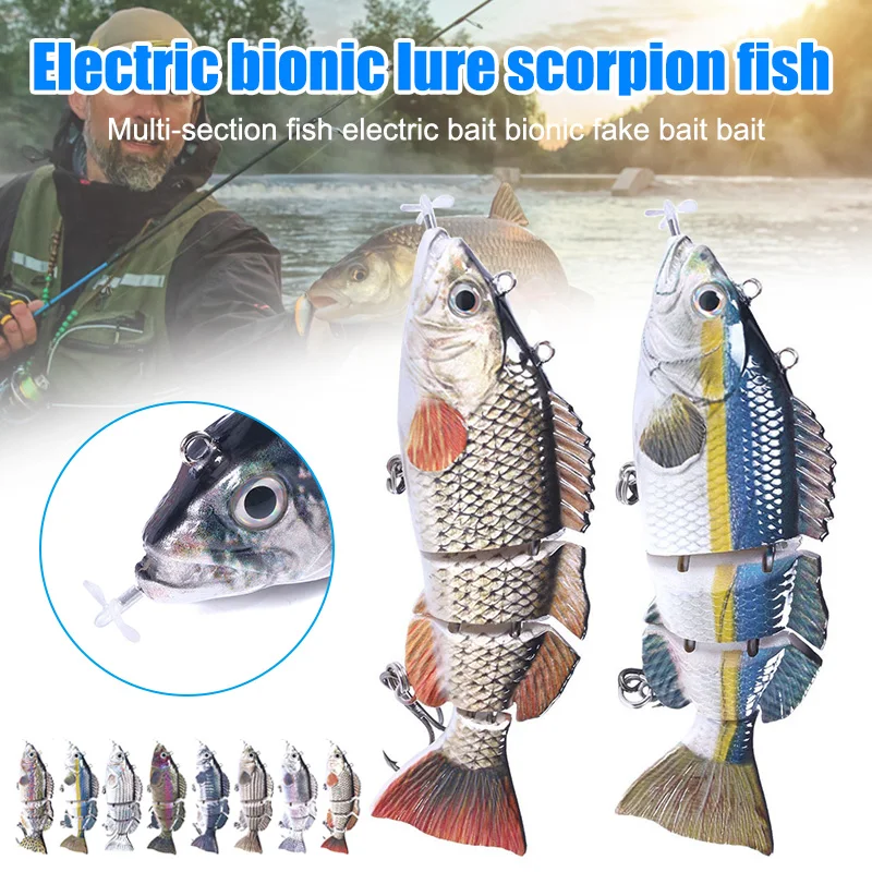 

Fishing Lure for Bass Multi Swimbaits Slow Sinking Hard Lure Bait 4 Segments Lifelike Trout Hard Crankbait Hooks Fishing Tool