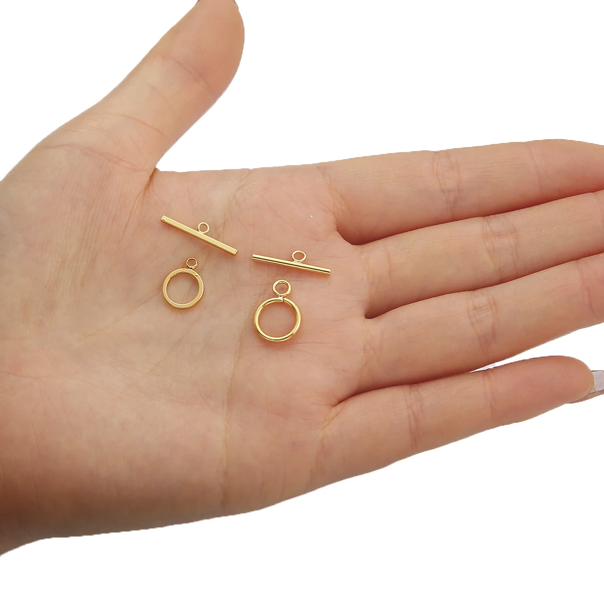 

1set/lot High Quality Strong Stainless Steel Toggle OT Clasps Hooks Connectors For Necklace Bracelet Diy Jewelry Making Findings