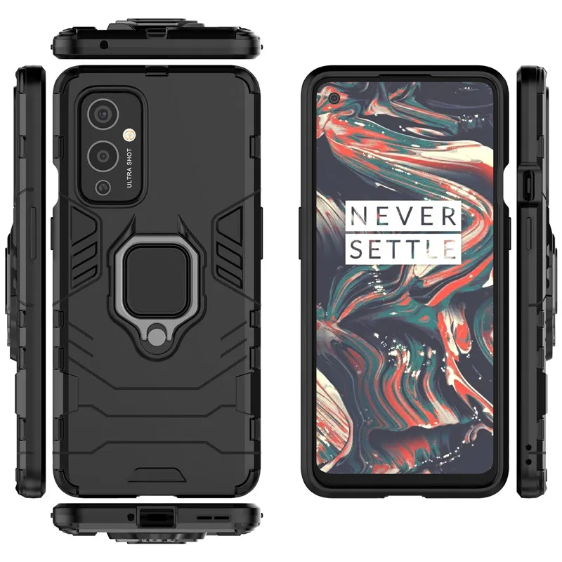 

For OnePlus 9 Case For OnePlus 9 8 8T 7T Nord N10 N100 Cover Armor PC Shockproof Silicone Protective Phone Bumper For OnePlus 9