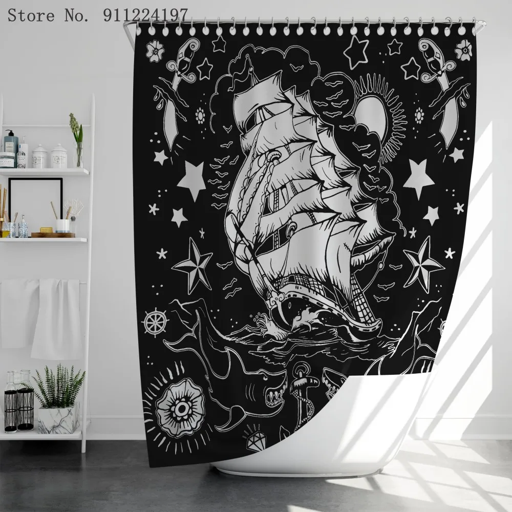 

Занавеска для душа с принтом в богемном стиле, водонепроницаемая Штора для ванной из полиэстера, с водяным умыванием, с 12 крючками, домашний ...