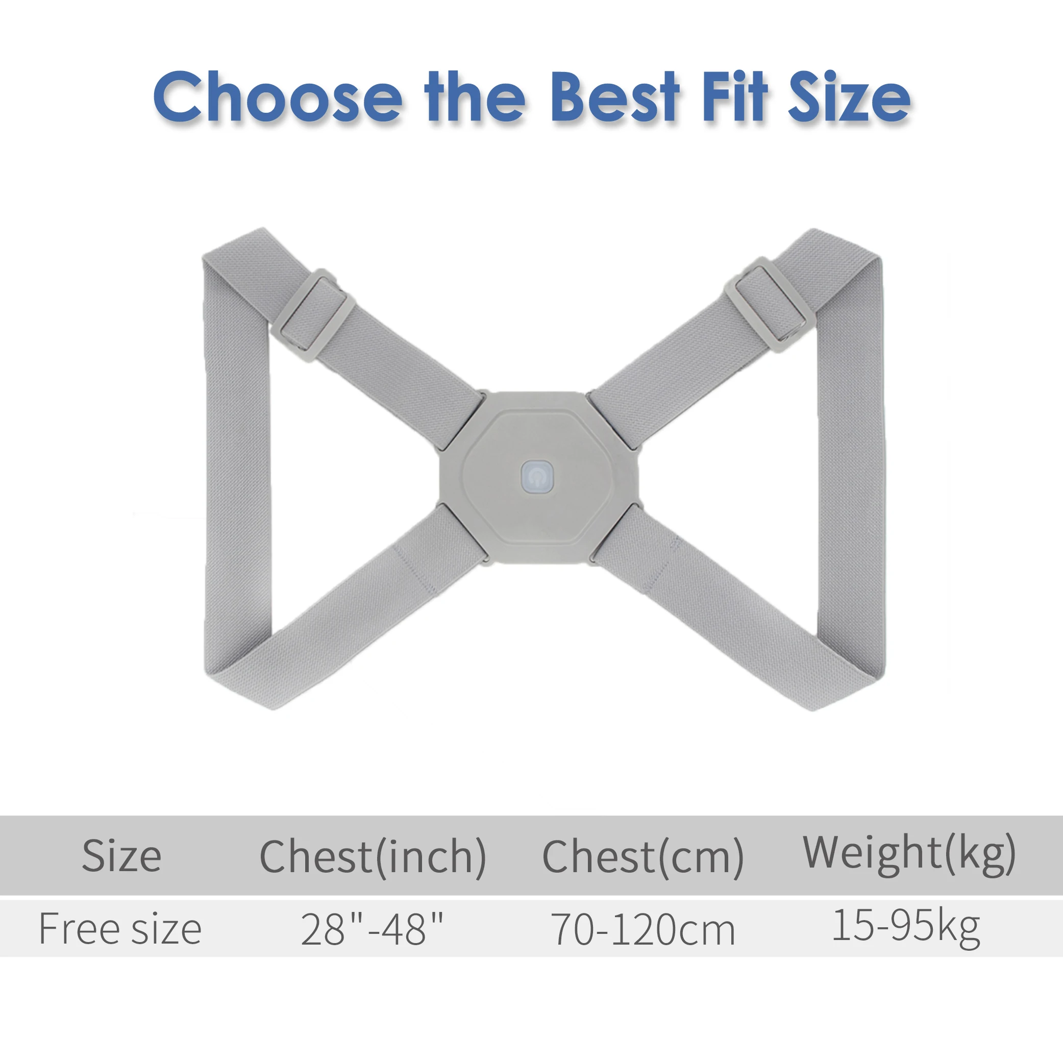 

2021 Intelligent Posture Corrector Electronic Reminder Back Support Adjustable Smart Brace Support Belt